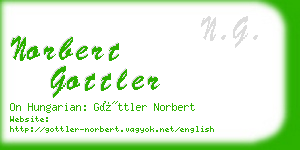 norbert gottler business card